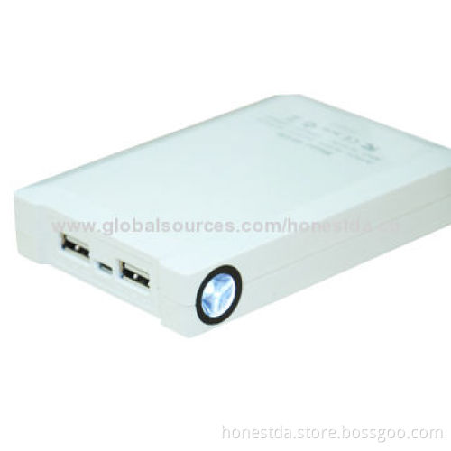 8,800mAh Universal Portable Mobile Power Bank for BlackBerry/HTC, Dual-output Port and LCD Power-in